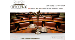 Desktop Screenshot of cifrodellolaw.com